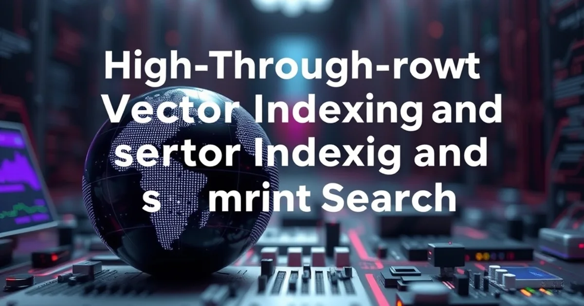 High-Throughput Vector Indexing and Semantic Search